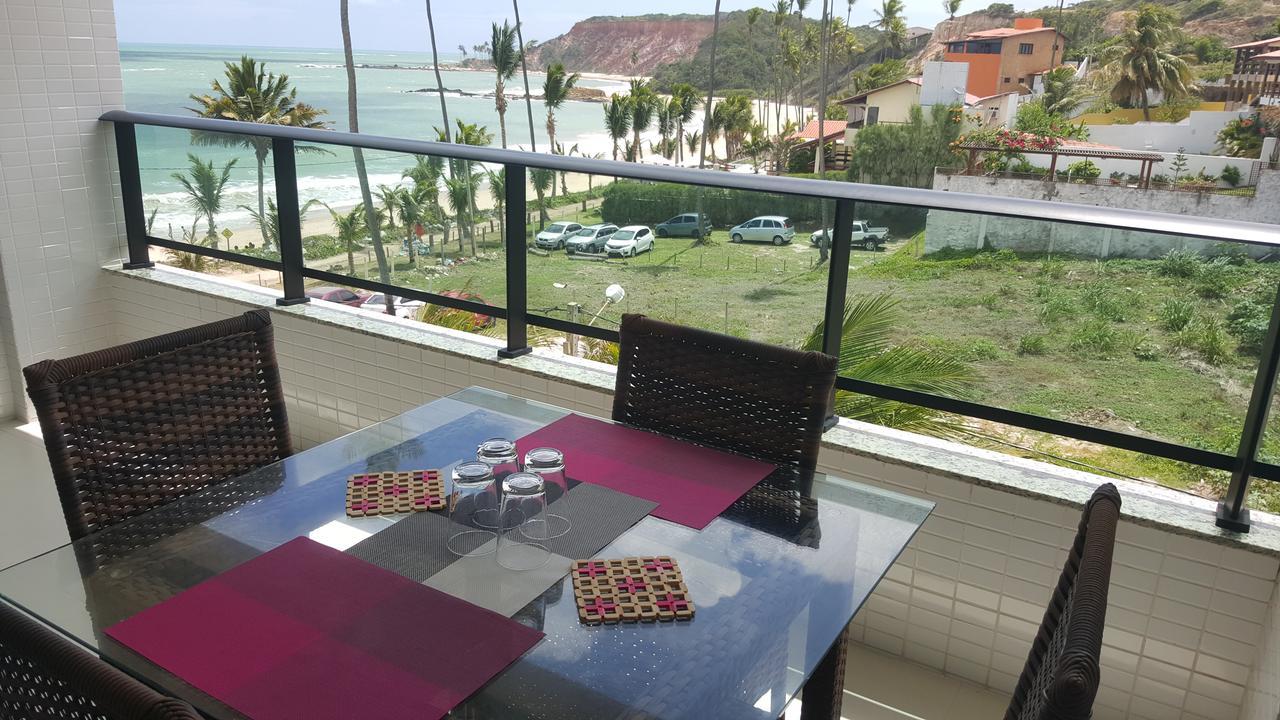 Praia Tabatinga Ap Beira Mar Com Vista Deslumbrante Da Praia Jacumã Exterior foto